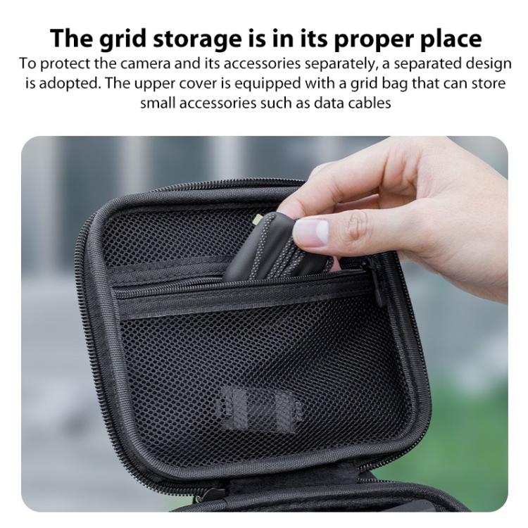 For DJI Osmo Nano Portable Carrying Box Mini Combo PU Bag  - Black