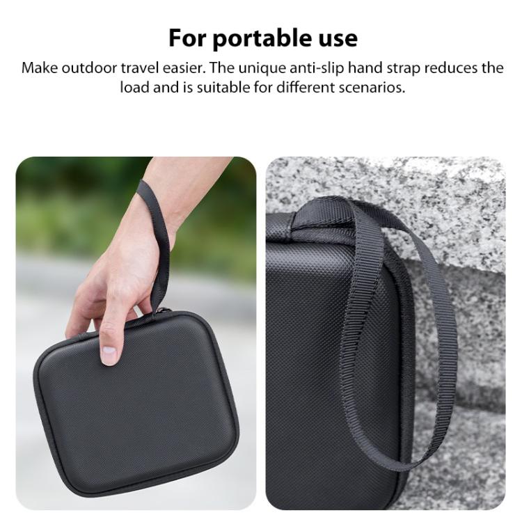For DJI Osmo Nano Portable Carrying Box Mini Combo PU Bag  - Black
