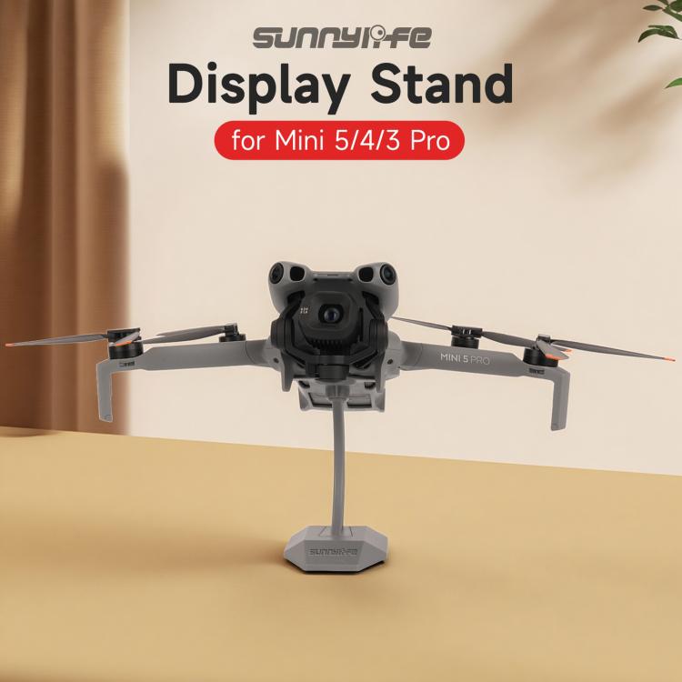 For DJI Mini 5 Pro / 4 Pro / 3 Pro Sunnylife Desktop Display Stand Drone Mount Exhibition Base Bracket  - Grey