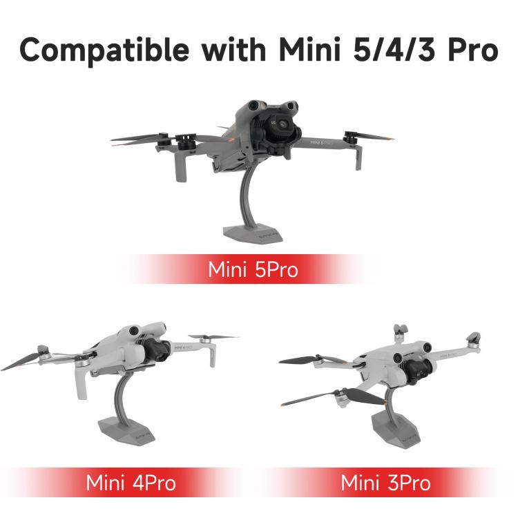For DJI Mini 5 Pro / 4 Pro / 3 Pro Sunnylife Desktop Display Stand Drone Mount Exhibition Base Bracket  - Grey