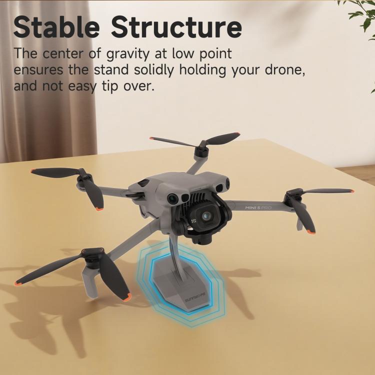 For DJI Mini 5 Pro / 4 Pro / 3 Pro Sunnylife Desktop Display Stand Drone Mount Exhibition Base Bracket  - Grey
