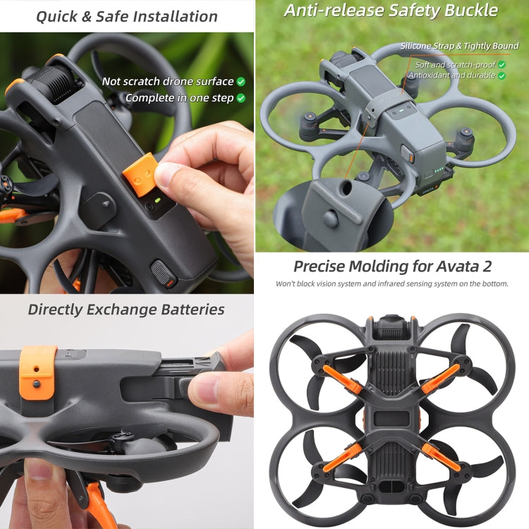 For DJI AVATA 2 Sunnylife LG797 Landing Gear Extensions Heightened Spider Gears Support Leg