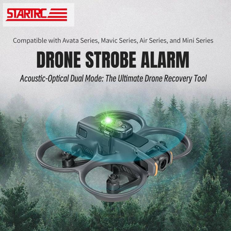 STARTRC Universal V2 Drone Alarm Tracker For DJI Avata Series / Mavic Series / Air Series / Mini Series  - Black