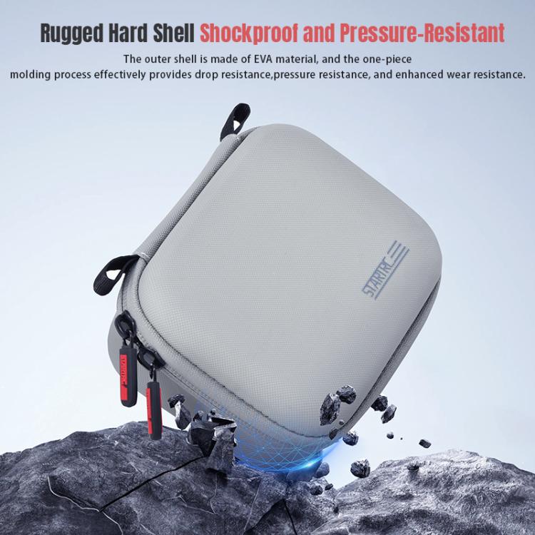 For DJI Osmo Action 6 STARTRC Portable Carrying Box Mini Standard Combo Bag  - Grey