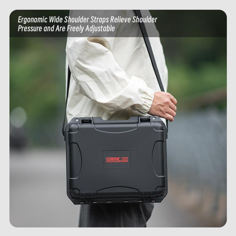 For DJI Osmo Action 6 STARTRC Waterproof EVA ABS Dual-layer Suitcase Storage Box  - Black