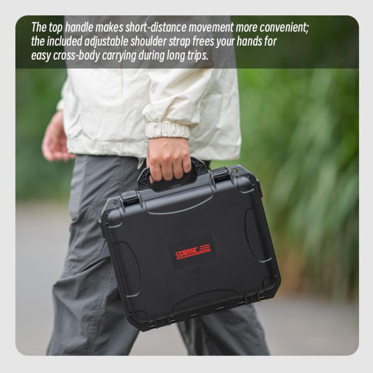 For DJI Osmo Action 6 STARTRC Waterproof EVA ABS Dual-layer Suitcase Storage Box  - Black
