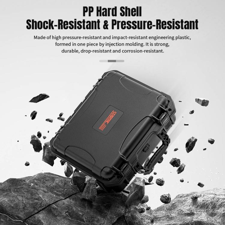 For DJI Osmo Action 6 STARTRC Waterproof EVA ABS Dual-layer Suitcase Storage Box  - Black