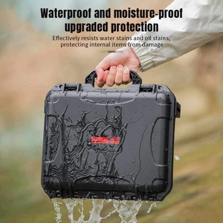 For DJI Osmo Action 6 STARTRC Waterproof EVA ABS Dual-layer Suitcase Storage Box  - Black