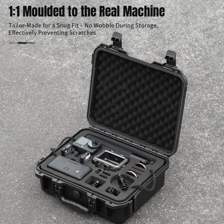 For DJI Osmo Action 6 STARTRC Waterproof EVA ABS Dual-layer Suitcase Storage Box  - Black