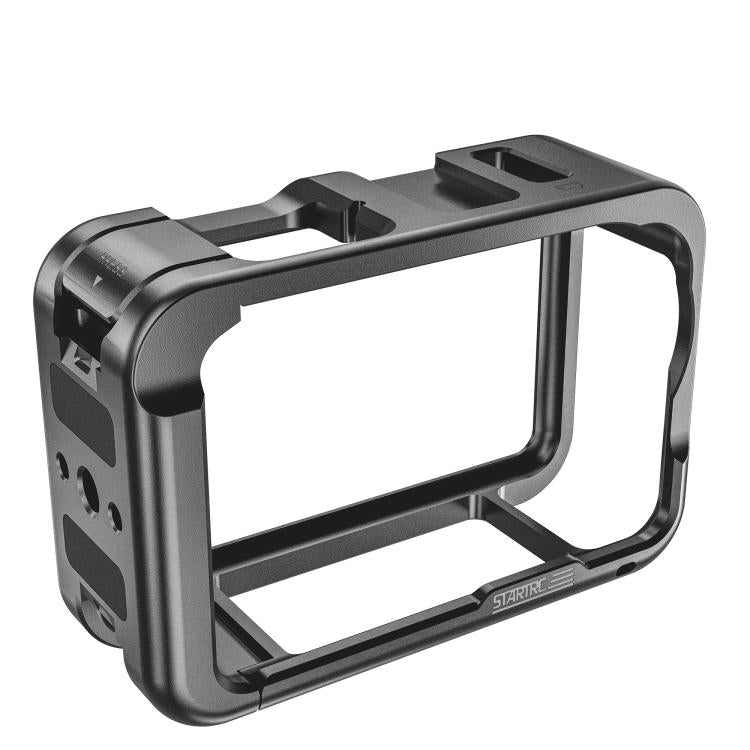 For DJI Osmo Action 6 STARTRC Metal Cage Frame with Cold Shoe  - Black