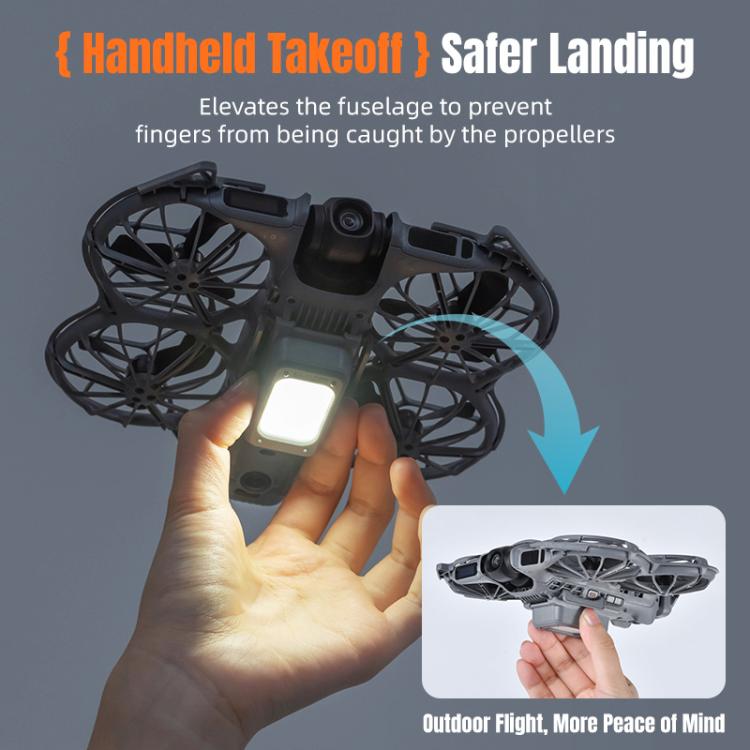 For DJI Neo 2 STARTRC LED Light Heightened Landing Gear Training Rack  - Black