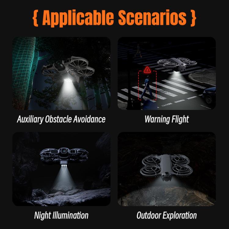 For DJI Neo 2 STARTRC LED Light Heightened Landing Gear Training Rack  - Black