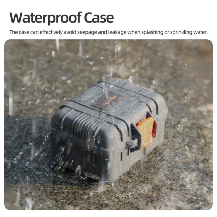 For DJI Osmo Action 6 Sunnylife Mini Travel Box Waterproof Carrying Box Shock-proof Hard Shell  - Grey