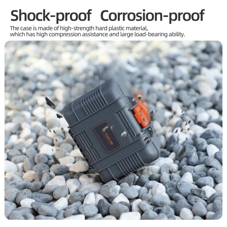 For DJI Osmo Action 6 Sunnylife Mini Travel Box Waterproof Carrying Box Shock-proof Hard Shell  - Grey