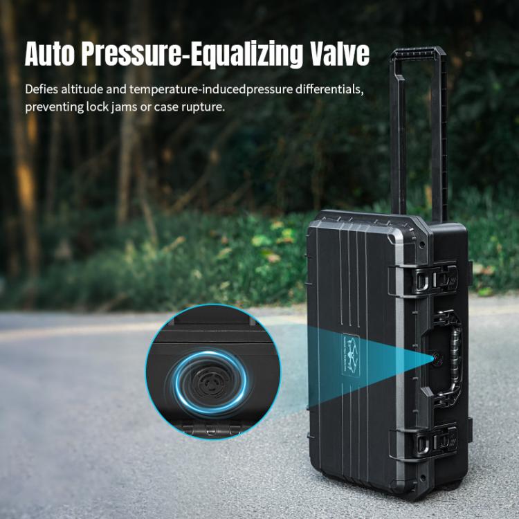 Portable Box Sealed Waterproof Trolley Suitcase For DJI Mavic 4 Pro / Mavic 3 / Air 3  - Black