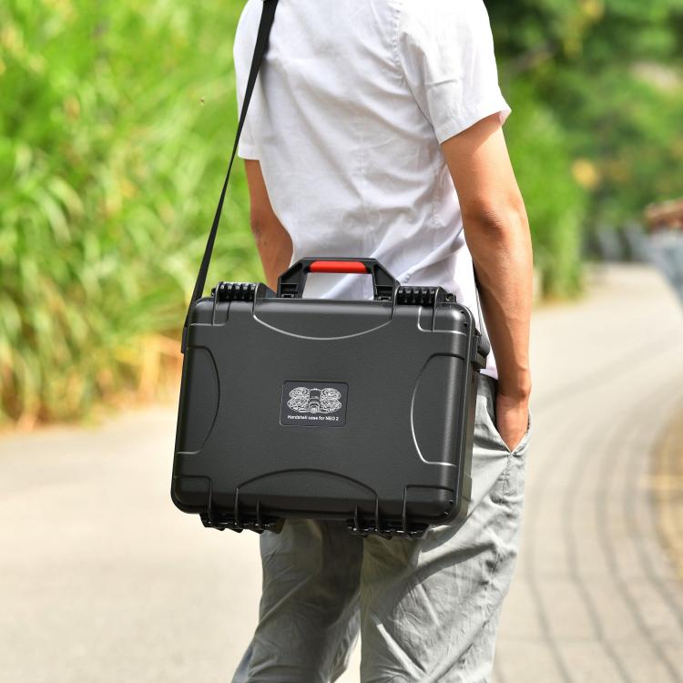 For DJI Neo 2 STARTRC PP Waterproof Shockproof Suitcase Portable Storage Box  - Black
