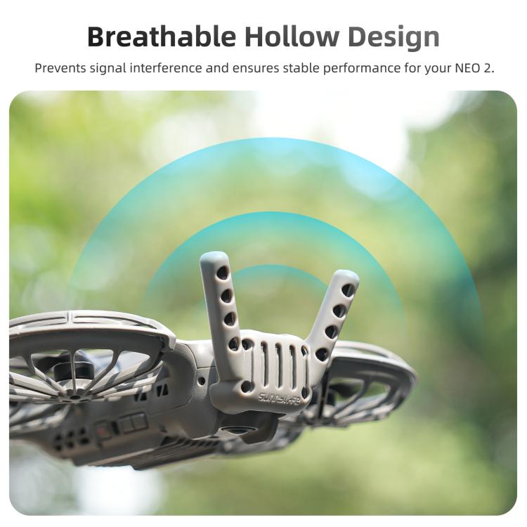 For DJI Neo 2 Sunnylife Hollow Design Digital Transceiver Protector Crash-Proof Digital Transceiver Cover  - Grey