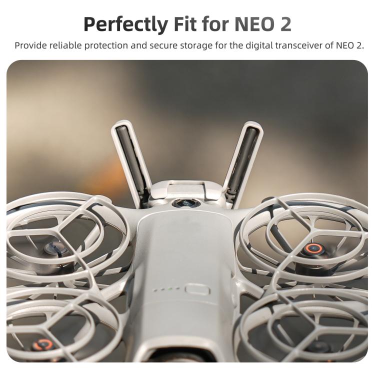 For DJI Neo 2 Sunnylife Hollow Design Digital Transceiver Protector Crash-Proof Digital Transceiver Cover  - Grey