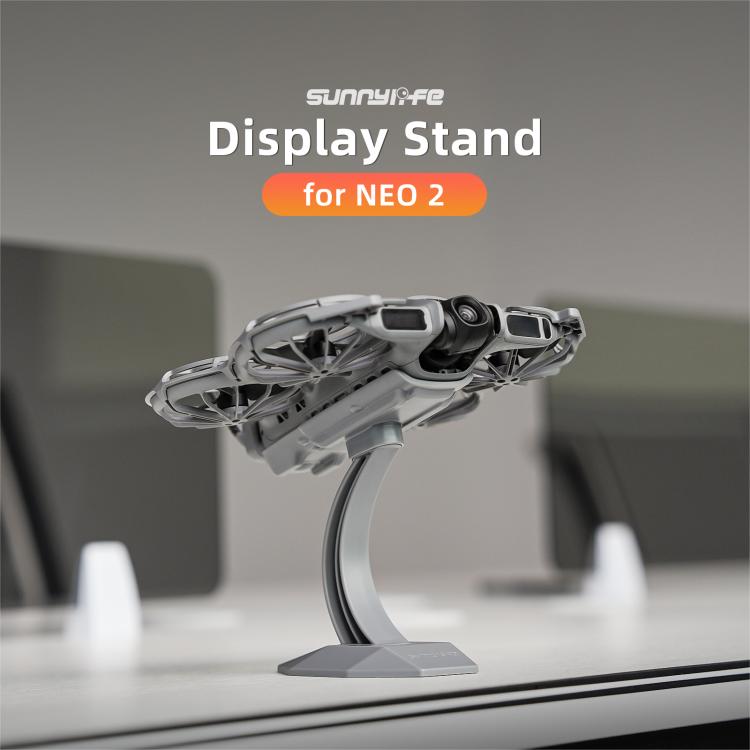 For DJI Neo 2 Sunnylife Desktop Display Stand Drone Mount Exhibition Base Bracket  - Dark Gray