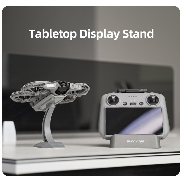 For DJI Neo 2 Sunnylife Desktop Display Stand Drone Mount Exhibition Base Bracket  - Dark Gray