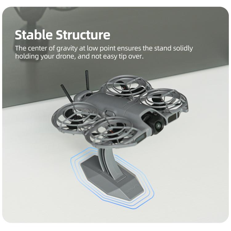 For DJI Neo 2 Sunnylife Desktop Display Stand Drone Mount Exhibition Base Bracket  - Dark Gray