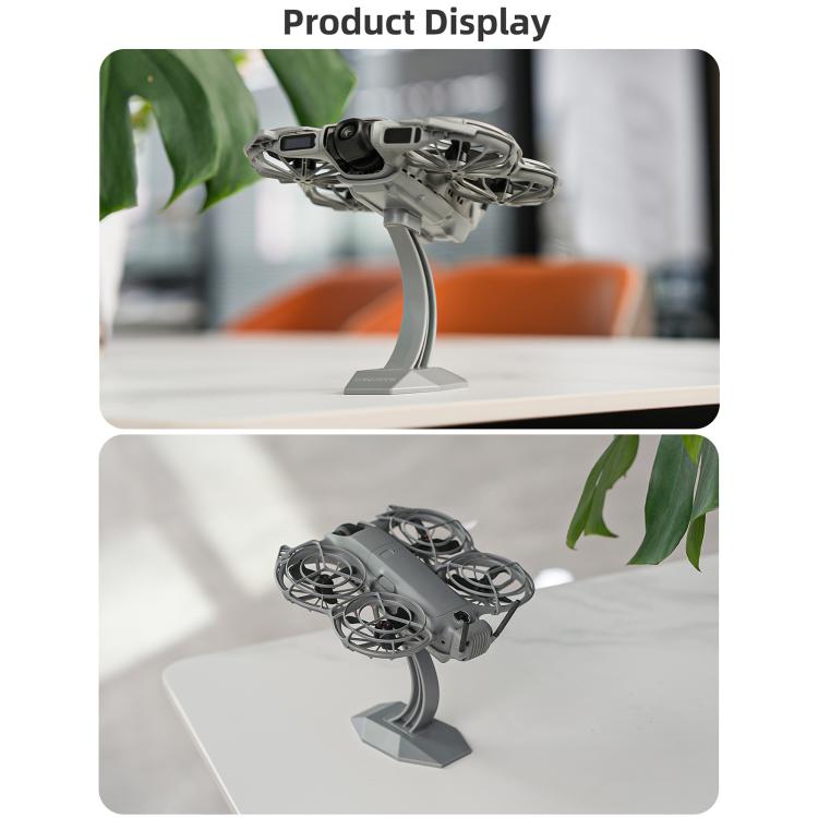 For DJI Neo 2 Sunnylife Desktop Display Stand Drone Mount Exhibition Base Bracket  - Dark Gray