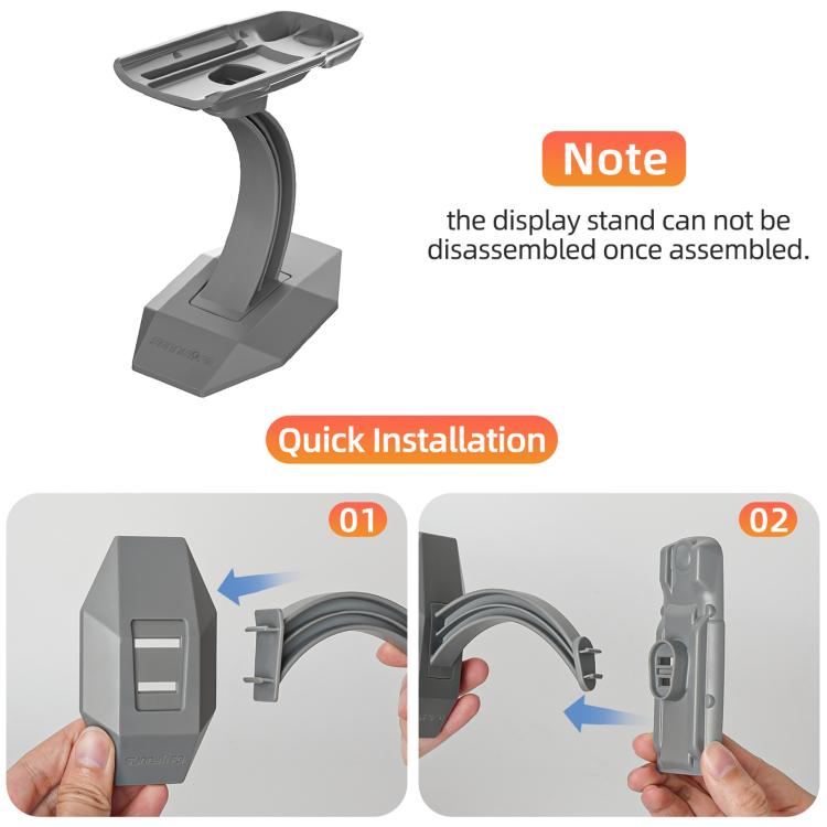 For DJI Neo 2 Sunnylife Desktop Display Stand Drone Mount Exhibition Base Bracket  - Dark Gray