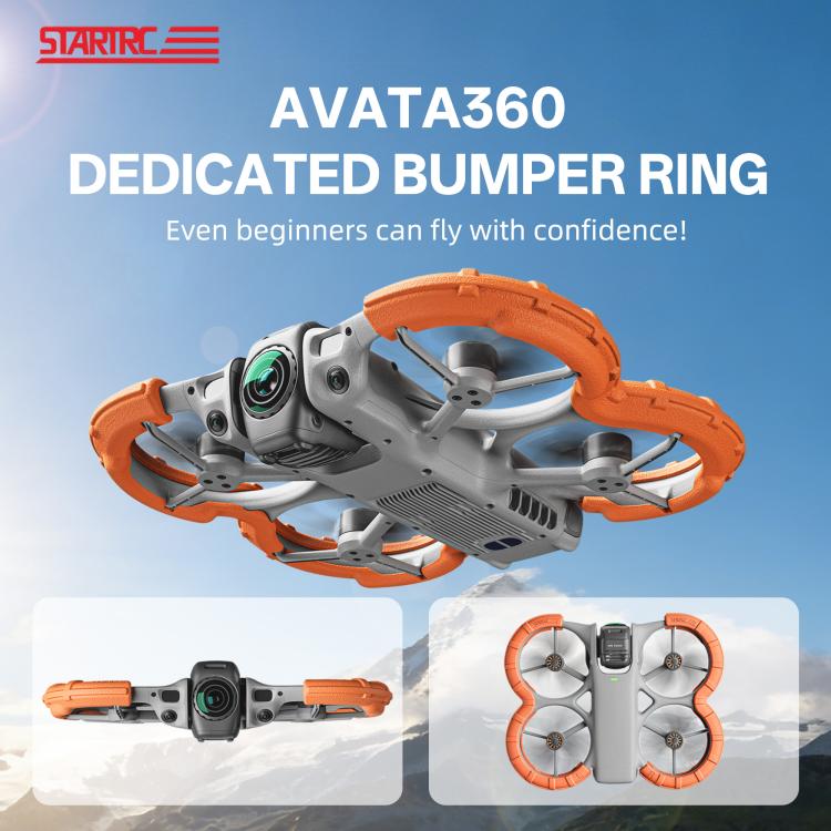 For DJI Avata 360 STARTRC Light Anti-Sink Floating Propeller Guard Bumper  - Orange