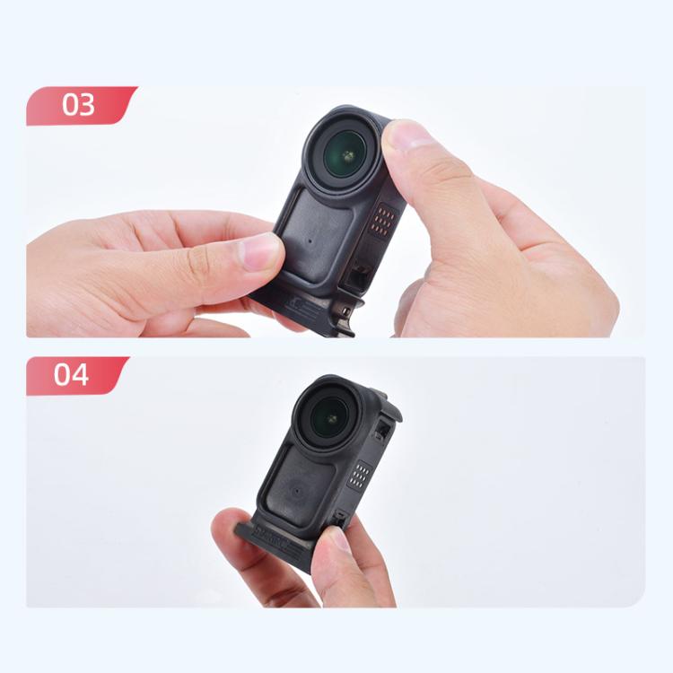 For DJI Osmo Nano STARTRC Vertical-Horizontal Protective Frame Adapter Mount  - Black