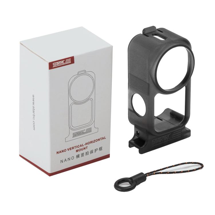 For DJI Osmo Nano STARTRC Vertical-Horizontal Protective Frame Adapter Mount  - Black