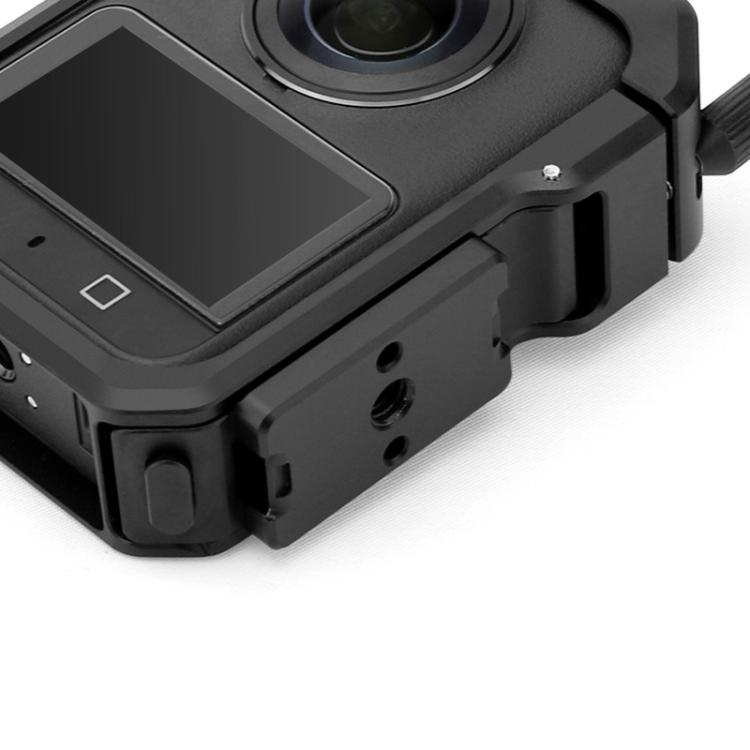 For DJI Osmo 360 YELANGU CNC Aluminum Horizontal Mounting Plate 1/4-20 Quick Release Expansion Base  - Black