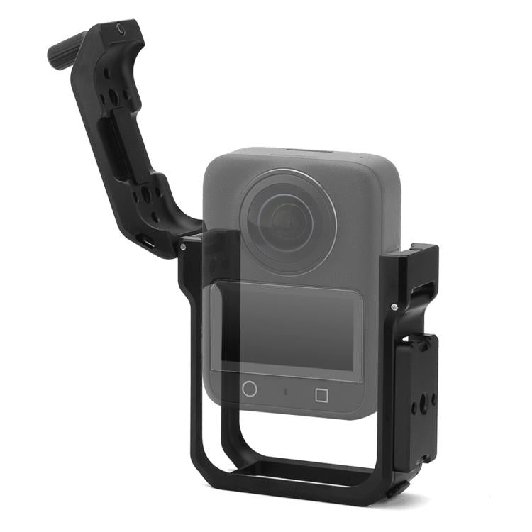 For DJI Osmo 360 YELANGU Metal Protective Cage Expansion Frame with Horizontal Mount Base  - Black