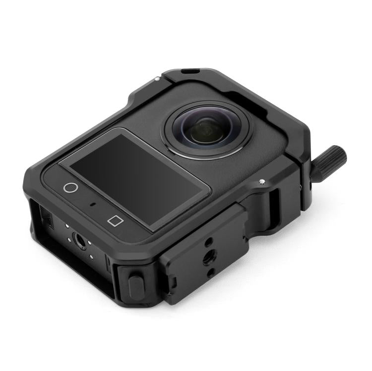 For DJI Osmo 360 YELANGU Metal Protective Cage Expansion Frame with Horizontal Mount Base  - Black