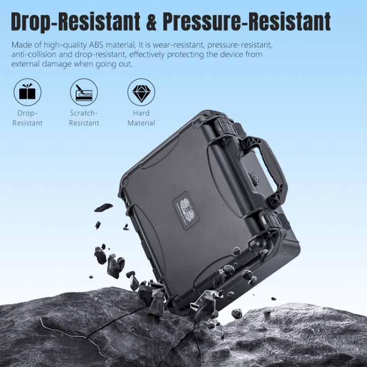 For DJI Neo 2 STARTRC Portable Mini PP Waterproof Explosion-proof Suitcase Storage Box  - Black