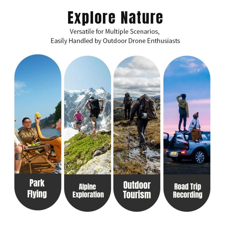 For DJI Neo 2 STARTRC Portable Mini PP Waterproof Explosion-proof Suitcase Storage Box  - Black