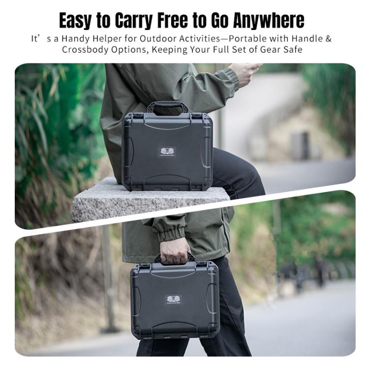 For DJI Neo 2 STARTRC Portable Mini PP Waterproof Explosion-proof Suitcase Storage Box  - Black