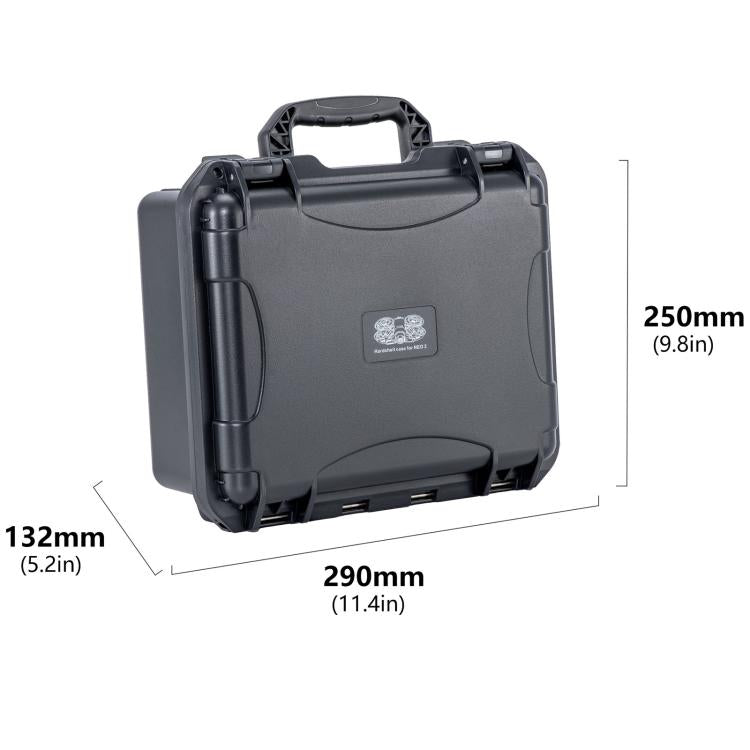 For DJI Neo 2 STARTRC Portable Mini PP Waterproof Explosion-proof Suitcase Storage Box  - Black