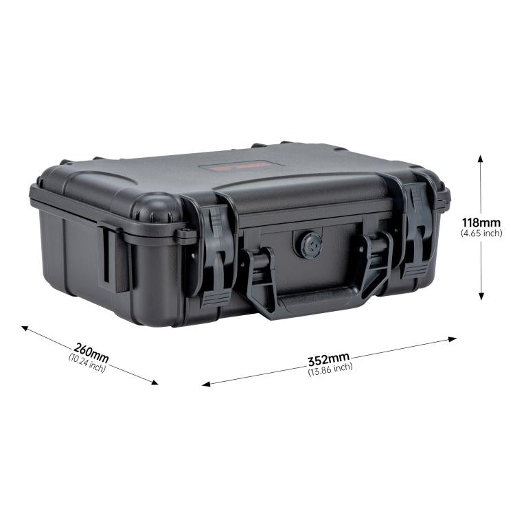 For DJI Lito 1 / X1 STARTRC PP Waterproof Shockproof Suitcase Portable Storage Box  - Black