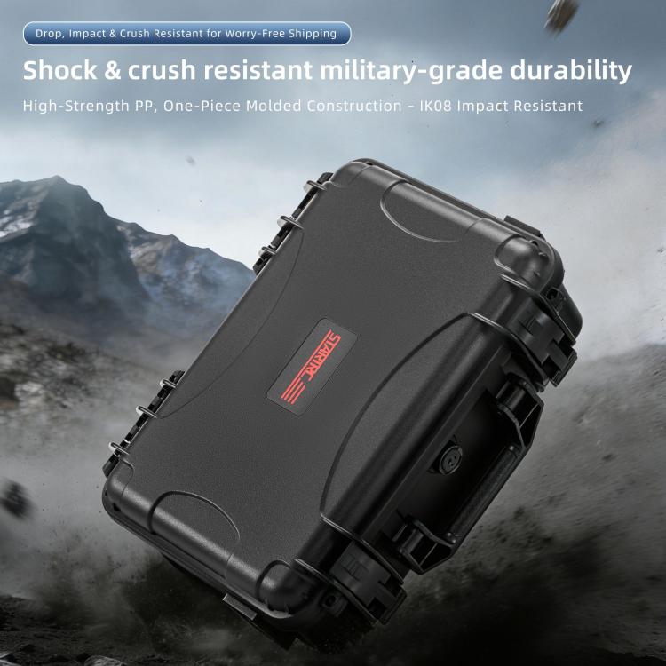 For DJI Lito 1 / X1 STARTRC PP Waterproof Shockproof Suitcase Portable Storage Box  - Black