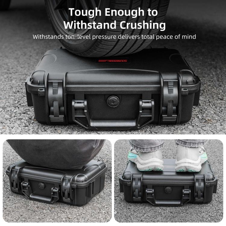For DJI Lito 1 / X1 STARTRC PP Waterproof Shockproof Suitcase Portable Storage Box  - Black