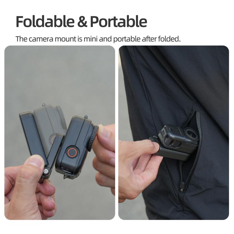 For DJI Osmo Nano Sunnylife Magnetic Mount 360 Degreee Rotation Angles Adjustable Tabletop Base Bracket  - Black