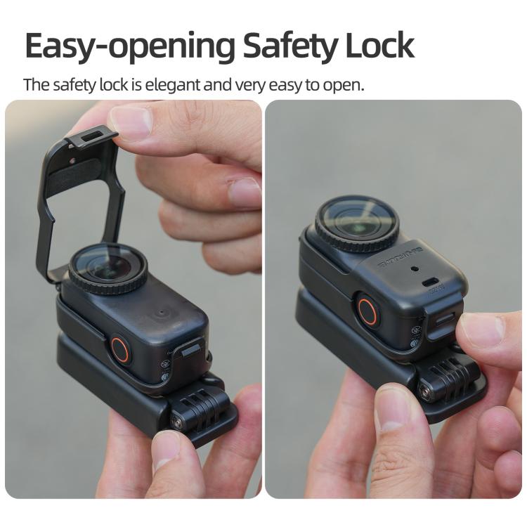 For DJI Osmo Nano Sunnylife Magnetic Mount 360 Degreee Rotation Angles Adjustable Tabletop Base Bracket  - Black