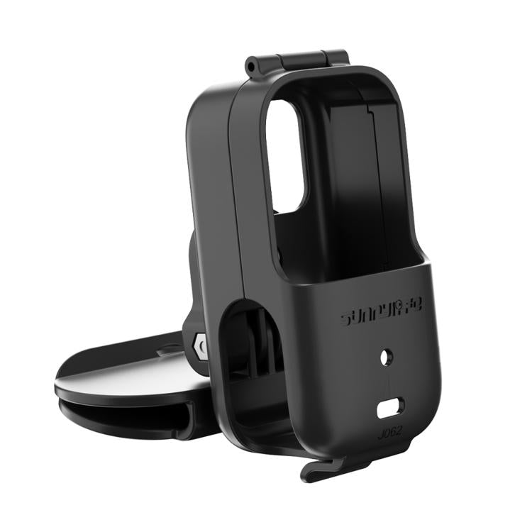 For DJI Osmo Nano Sunnylife Baseball Hat Clip Mount Baseball Cap Clamp Quick Release Mount Camera POV Vlog Holder  - Black