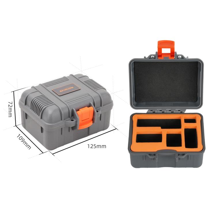 For DJI Osmo Nano Sunnylife Mini Travel Box Waterproof Carrying Box Shock-proof Hard Shell  - Grey