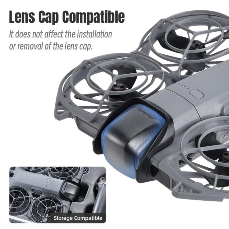 For DJI Neo 2 STARTRC Gimbal Lens Anti-collision Plastic Guard Bumper  - Black