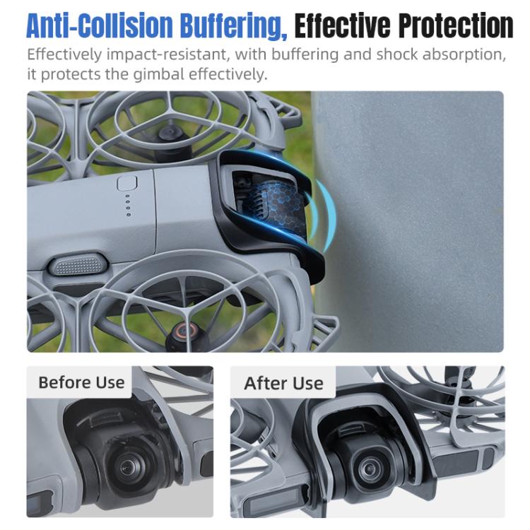 For DJI Neo 2 STARTRC Gimbal Lens Anti-collision Plastic Guard Bumper  - Black