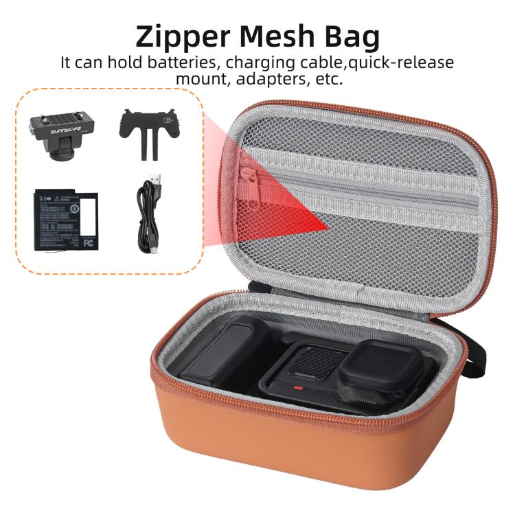 Sunnylife Portable Carrying Case Mini Handbag Storage Bag for Insta360 Ace Pro 2 / 1 Street Photography Kit