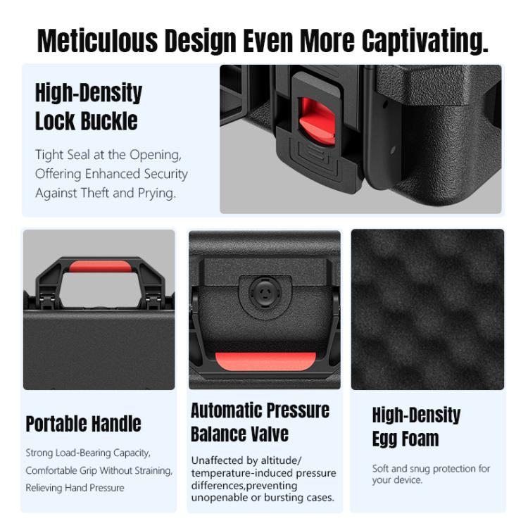 For DJI Mini 5 Pro STARTRC Waterproof ABS Suitcase Shoulder Storage Box  - Black