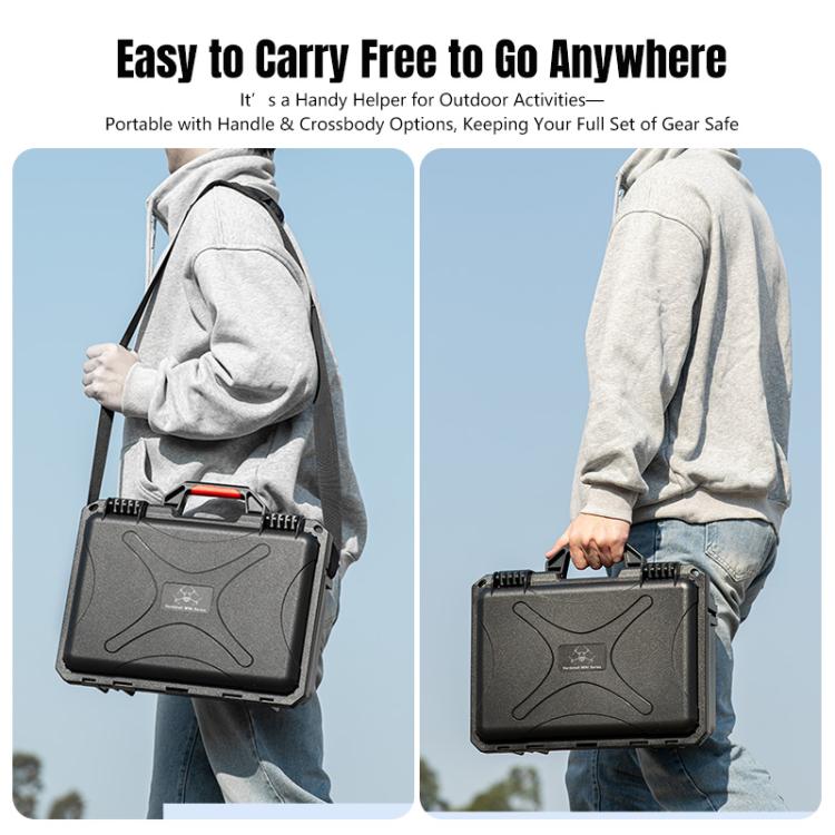 For DJI Mini 5 Pro STARTRC Waterproof ABS Suitcase Shoulder Storage Box  - Black