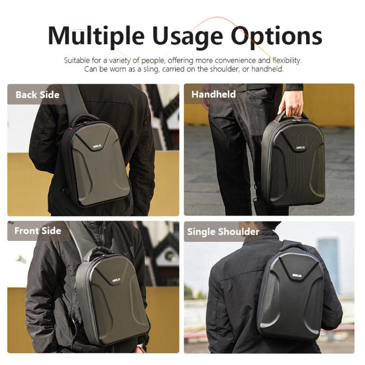 STARTRC Carry Hard Shell Shoulder Storage Bag For DJI Mini 4 Pro / Mini 3 Pro / Mini 4K / Mini 2 SE  - Black